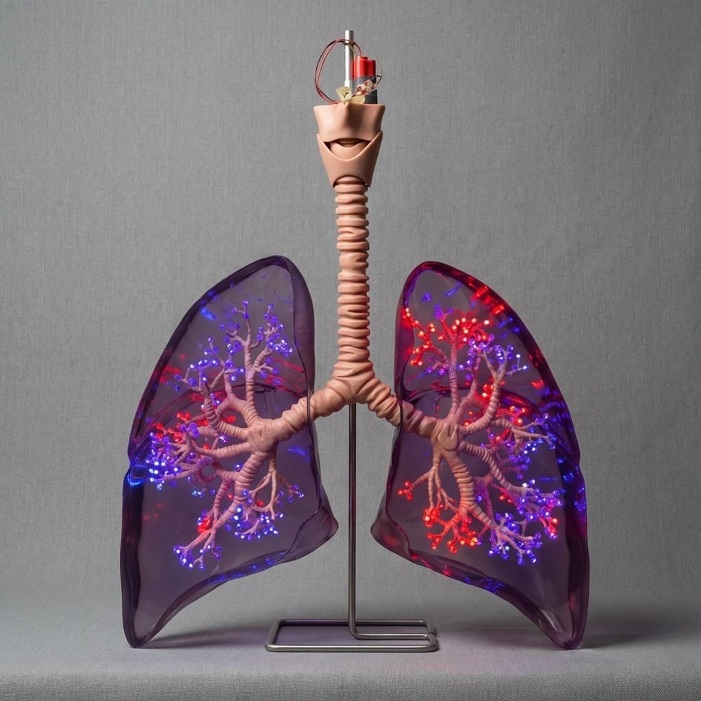 Illuminated Anatomical Lung Model